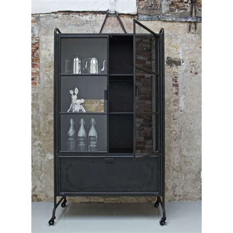 bepurehome black metal display cabinet accessories   home