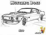Coloring Mustang Pages Car Dodge Muscle Cars Charger Boss 1969 Barracuda Hot Rod Kids Ford Plymouth Colouring Porsche Race Gt sketch template