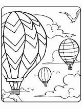 Balloon Balloons Landscape Mirage sketch template