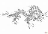 Coloring Dragon Pages Chinese Drawing Printable sketch template