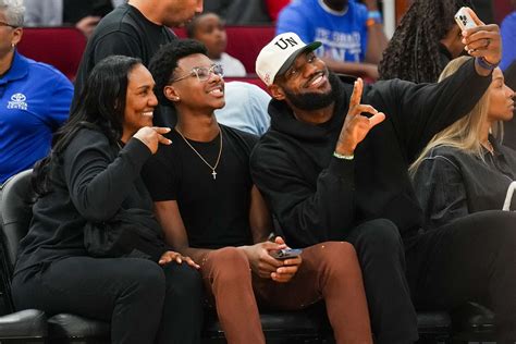 lebron james supports son bronny  mcdonalds  american game