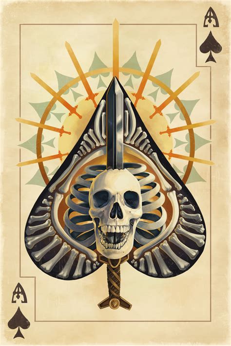 skull ace of spades wallpaper auto design tech