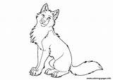 Wolf Coloring Pages Cute Cartoon Drawing Print Printable Wolves Arctic Baby Clipart Animal Animals Color Colouring Anime Easy Jam Book sketch template