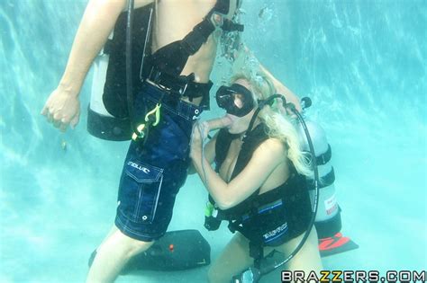 arousing blonde diver angelina ashe enjoys a hard underwater fucking