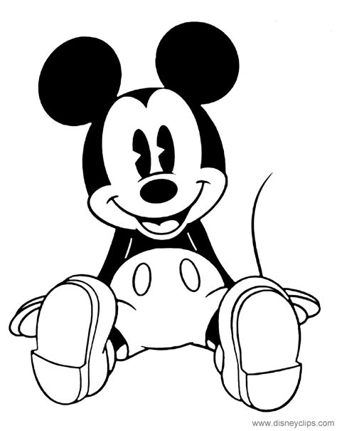 classic mickey mouse coloring pages  disneyclipscom