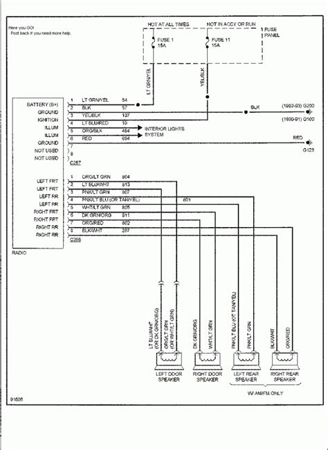 2003 Ford Stereo Wiring Diagrams