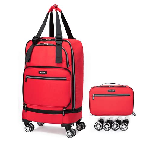buy foldable luggage bag  spinner wheels expandable collapsible