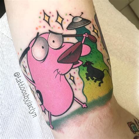 courage  cowardly dog  tommi tattoo tattoos
