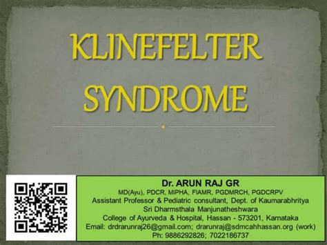 Klinefelter Syndrome Pptx