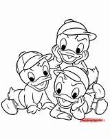 Ducktales Huey Louie Dewey Loui Kleurplaten Webby Designlooter Coloringfolder Afkomstig Nephews sketch template