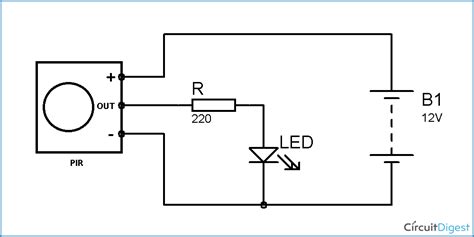 pir motion detectorsensor circuit diagram electronic circuits pinterest circuit diagram