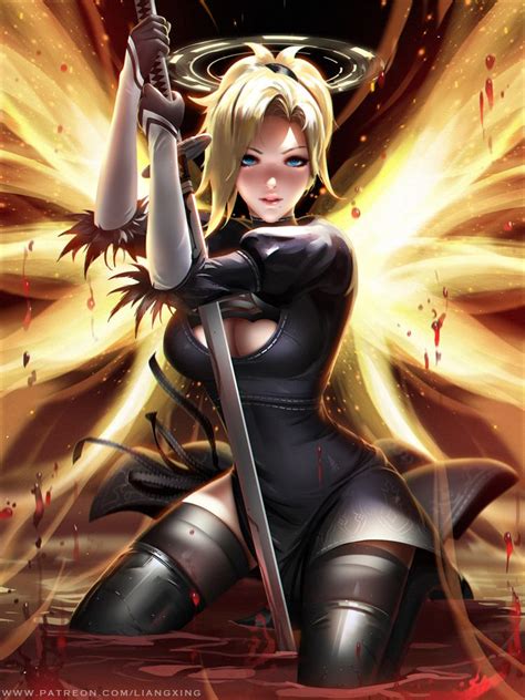 2b mercy by liang on deviantart in 2019 overwatch overwatch comic