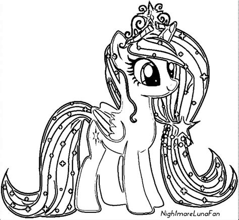 pony cadence coloring pages  getcoloringscom