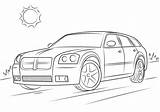 Dodge Coloring Magnum Srt Pages 2006 Kleurplaat Daytona Printable Drawing Sketch Supercoloring Template sketch template