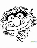 Muppets Animal Muppet Coloring Pages Drawing Show Disneyclips Face Getdrawings Funstuff sketch template