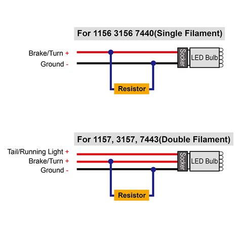 pc ohm  led load resistor turn signal blinkers fog lights fix hyper flash ebay