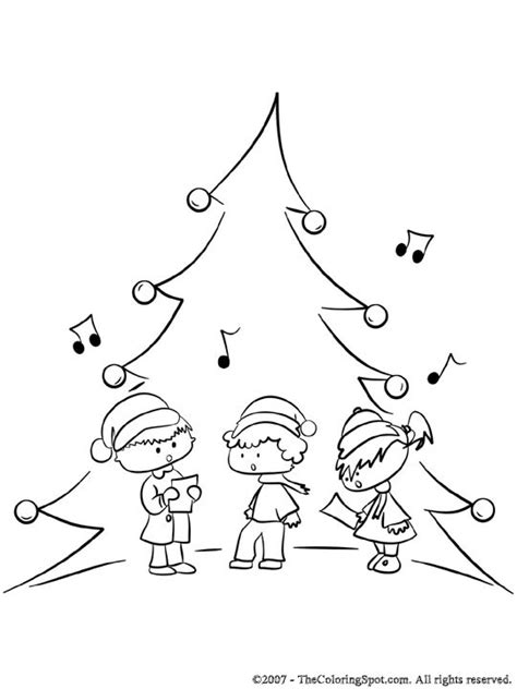 christmas carolers coloring page  audio stories  kids
