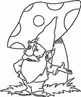 Gnome Gnomes Zwerg Duendes Niedlicher Pilz Gnomo Sheets Duende Colorare Seta Dwart Ausmalbild Dibujoscolorear Elves sketch template