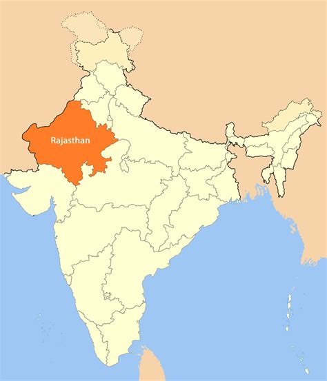 location map  rajasthan mapsofnet