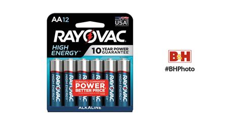 Rayovac High Energy Alkaline Aa Batteries 12 Pack 815 12 Bandh
