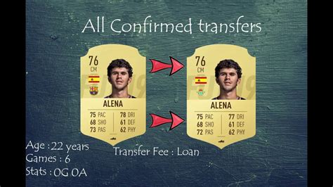 confirmed transfers youtube