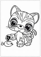 Coloring Pet Shop Pages Littlest Popular sketch template