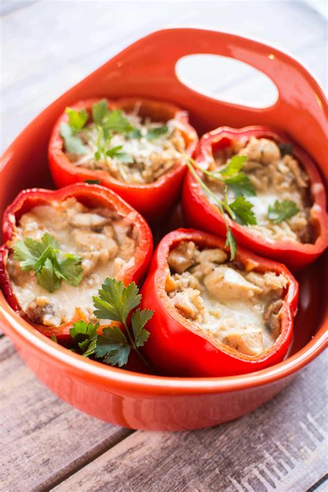 slow cooker stuffed red peppers slow cooker gourmet