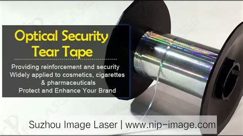 anti counterfeit holographic tear tape easy open youtube