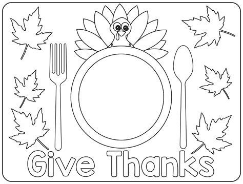 thanksgiving printables placemats