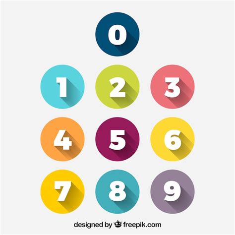 numbers  vectors stock  psd