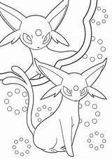 Eevee Pikachu Eeveelutions Tulamama Coloriage Livre Sylveon Pokémon Aquana sketch template