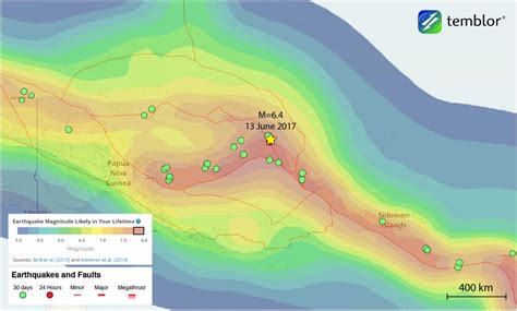 M 6 4 Earthquake Strikes Off The Coast Of Papua New Guinea