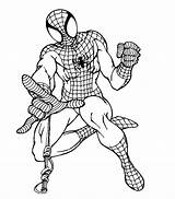 Coloring Spiderman Printable Pages Popular sketch template