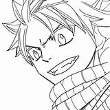 Natsu Dragneel Pages Coloring Deviantart Template Sketch Lucy sketch template