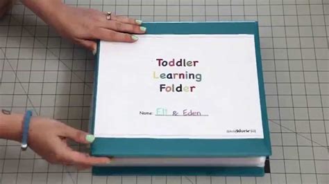 toddler learning folder youtube jady   printables