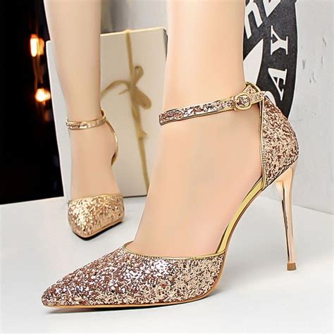 Bling Sequin Glitter Party Heels Heel Shop 24 Pumps Stiletto S Shoes