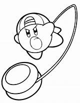 Kirby Coloring Pages Yo Weapon Kids Color Online Dope sketch template