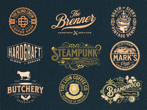 vintage logos unleashing nostalgia  timeless charm graphicsprings