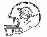 Coloring Pages Helmet Dolphins Miami Football Bills Nfl Logo Broncos Bengals Cincinnati Buffalo Dolphin Denver Print Eagles Bears Helmets Drawing sketch template
