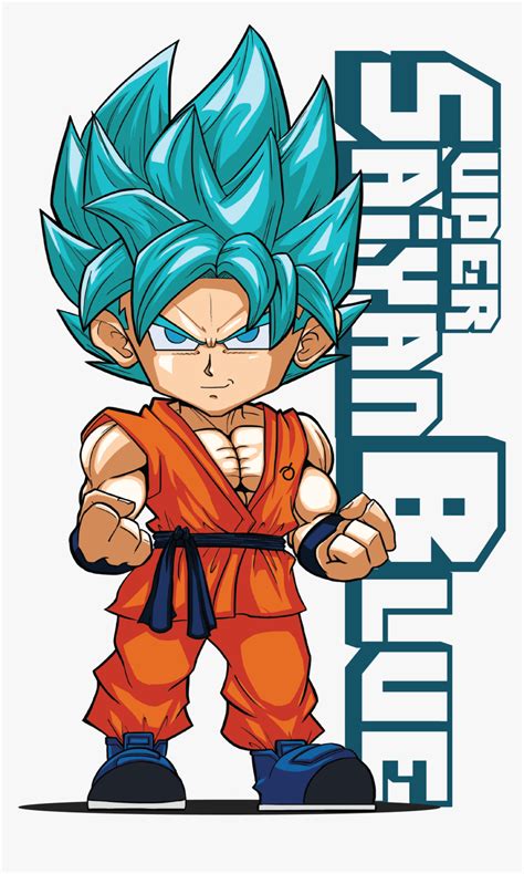 Chibi Ssb Goku Vegeta Super Saiyan Blue Chibi Hd Png