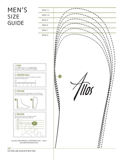 printable shoe size chart mens printabletemplates