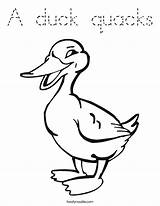 Duck Quacks Coloring Built California Usa sketch template