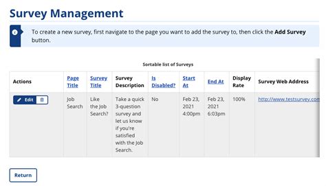 survey management