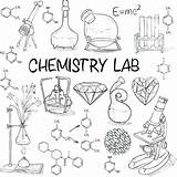 Chemistry Science Coloring Pages Lab Sketch Equipment Drawing Drawings Hand Set Vector Kids Laboratory Doodles School Vintage Drawn Sheets Doodle sketch template