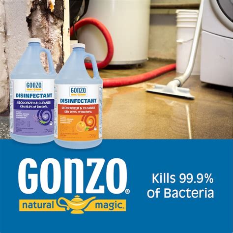 gonzo 128 fl oz citrus disinfectant liquid all purpose cleaner in the
