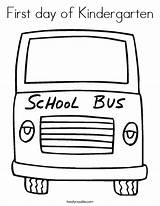 Coloring First Kindergarten School Bus Built California Usa sketch template