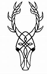 Stag Head Template sketch template