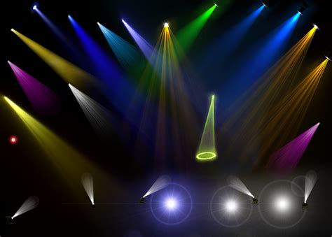 cool stage stage lighting effects psd light colorful lanterns background image