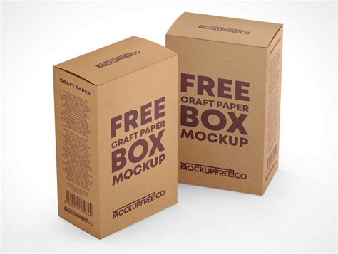 craft paper gift boxes psd mockup psd mockups