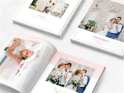 12x12 Pink Wedding Album Templates Wedding Photo Book Etsy Wedding